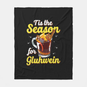 Dies ist die Jahreszeit für Gluhwein gezwitterte W Fleecedecke