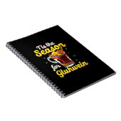 Dies ist die Jahreszeit für Gluhwein gezwitterte W Notizblock (Rechte Seite)