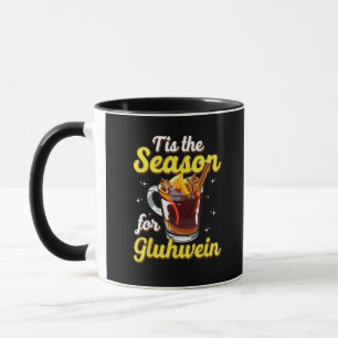 Dies ist die Jahreszeit für Gluhwein gezwitterte W Tasse