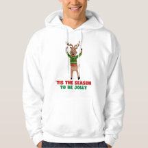 "Dies ist die Jahreszeit für Jolly Reindeer Hoodie