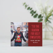 Dies ist die Jahreszeit für Mode-Demütigung Weihna Postkarte (Stehend Vorderseite)