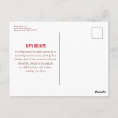 Dies ist die Jahreszeit für Mode-Demütigung Weihna Postkarte (Rückseite)