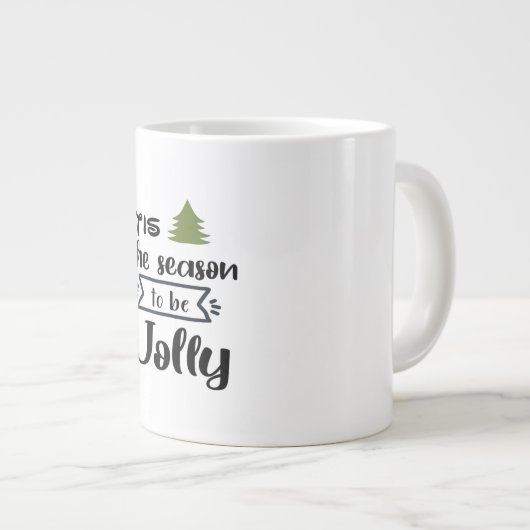 Dies ist die Jahreszeit für Neujahrsfeiern Minimal Jumbo-Tasse (Vorderseite Rechts)