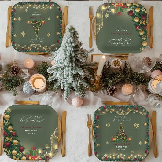 Dies ist die Jahreszeit für Verheiratetes Brautpar Pappteller