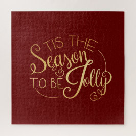 "Dies ist die Jahreszeit" Gold Script Red Extravag Puzzle
