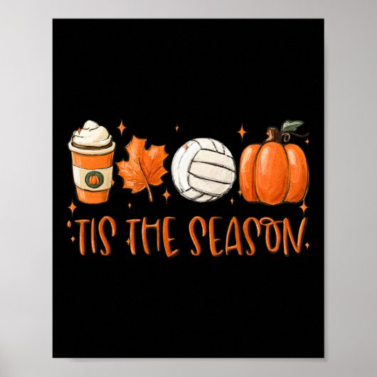 Dies ist die Jahreszeit Latte Pumpkin Fall Ernteda Poster (Vorne)