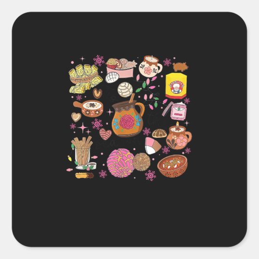 Dies ist die Jahreszeit mexikanischen Weihnachtsba Quadratischer Aufkleber (Vorderseite)