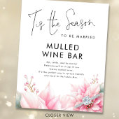 Dies ist die Jahreszeit Mulled Wine Bar Brautparty Poster