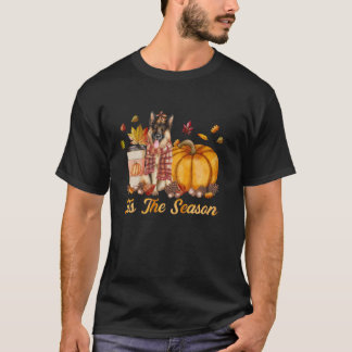 Dies ist die Jahreszeit Pumpkin German Shepherd Fa T-Shirt