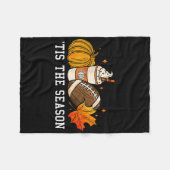 Dies ist die Jahreszeit Pumpkin Gewürz American Fo Fleecedecke (Vorderseite (Horizontal))