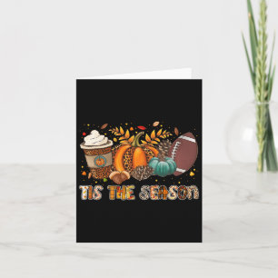 Dies ist die Jahreszeit Pumpkin Spice Football Hal Karte