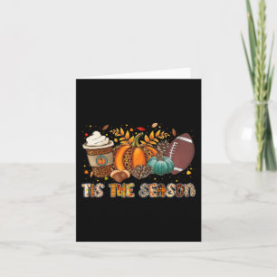 Dies ist die Jahreszeit Pumpkin Spice Football Hal Karte