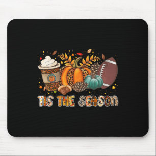 Dies ist die Jahreszeit Pumpkin Spice Football Hal Mousepad