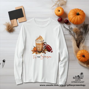 Dies ist die Jahreszeit Pumpkin Spice Football Her T-Shirt