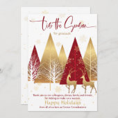 "Dies ist die Jahreszeit roter stilisierter Untern Einladung (Vorne/Hinten)