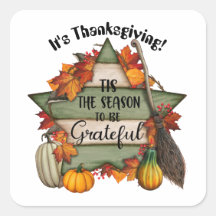 Dies ist die Jahreszeit, um dankbar zu sein Square