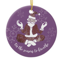 Dies ist die Jahreszeit, um den Yoga Santa Persona