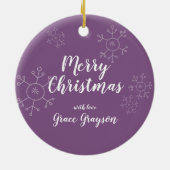 Dies ist die Jahreszeit, um den Yoga Santa Persona Keramik Ornament (Hinten)