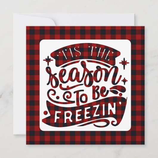 Dies ist die Jahreszeit, um Freezin Buffalo Karier (Vorderseite)