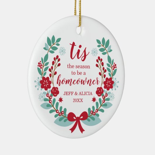 Dies ist die Jahreszeit, um Hauseigentümer Persona Keramik Ornament (Rechts)