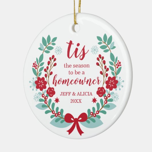 Dies ist die Jahreszeit, um Hauseigentümer Persona Keramik Ornament (Links)