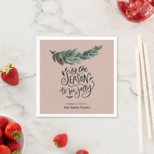 Dies ist die Jahreszeit, um Jolcolor Pine Cone zu Serviette