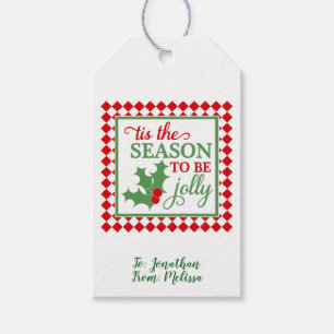 Dies ist die Jahreszeit, um Jolly zu sein /Persona Geschenkanhänger