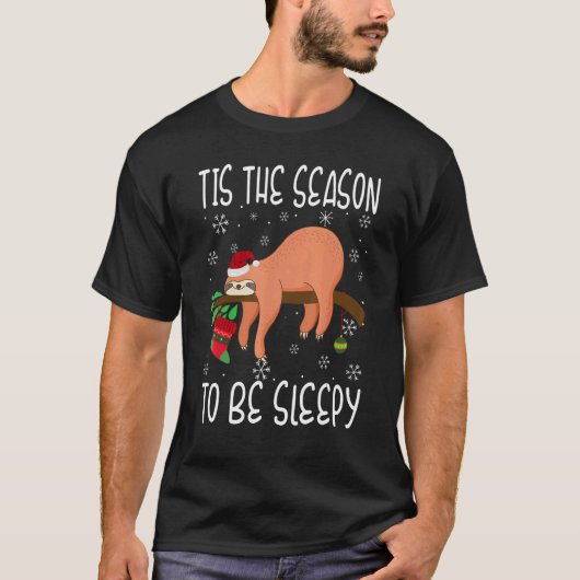 Dies ist die Jahreszeit, um Sleepy Weihnachten Paj T-Shirt (Vorderseite)