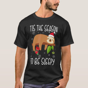 Dies ist die Jahreszeit, um Sleepy Weihnachten Paj T-Shirt