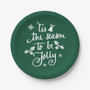 Dies ist die Jahreszeit, um Spaß zu haben Pappteller