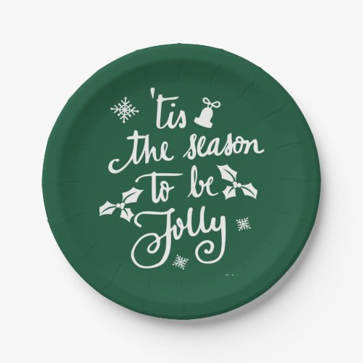 Dies ist die Jahreszeit, um Spaß zu haben Pappteller (Vorderseite)