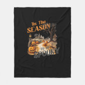 Dies ist die Jahreszeit, um Spooky Fall Halloween Fleecedecke (Vorderseite)