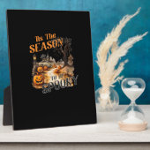 Dies ist die Jahreszeit, um Spooky Fall Halloween Fotoplatte (Seite)