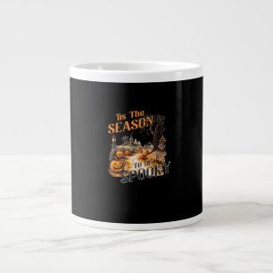 Dies ist die Jahreszeit, um Spooky Fall Halloween Jumbo-Tasse