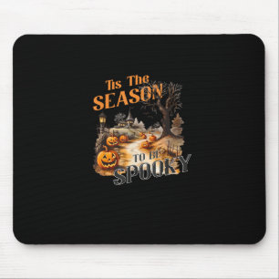 Dies ist die Jahreszeit, um Spooky Fall Halloween Mousepad