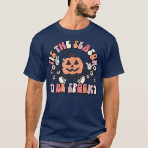 Dies ist die Jahreszeit, um Spooky Groovy Pumpkin T-Shirt