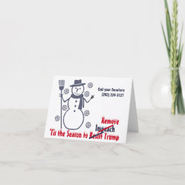 Dies ist die Jahreszeit, um Trump-Schneeflocke zu Feiertagskarte