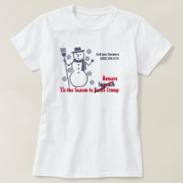 Dies ist die Jahreszeit, um Trump-Schneeflocke zu T-Shirt