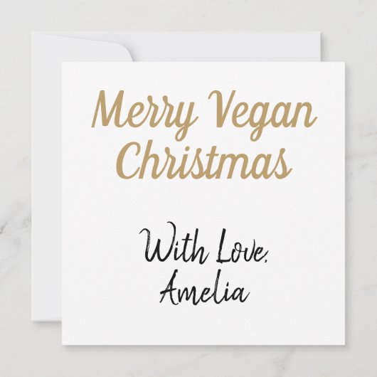 "Dies ist die Jahreszeit, um Veganer Schwarz-Gold- (Rückseite)