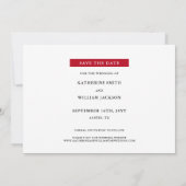 Dies ist die Jahreszeit, um Verheiratet Hochzeitss Save The Date (Rückseite)