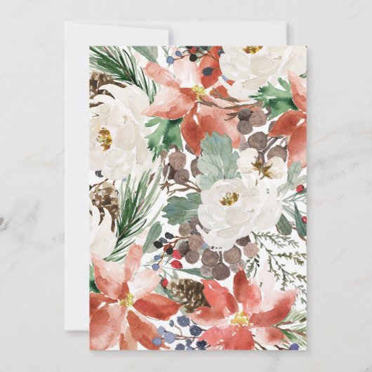 Dies ist die Jahreszeit, um verheiratet Weihnachte Einladung (Rückseite)