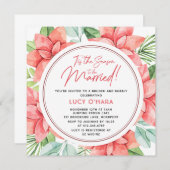 Dies ist die Jahreszeit, um Verheiratet Weihnachte Einladung (Vorne/Hinten)