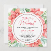 Dies ist die Jahreszeit, um Verheiratet Weihnachte Einladung (Vorderseite)