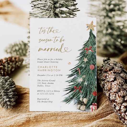 Dies ist die Jahreszeit, um Verheiratetes Brautpar Einladung