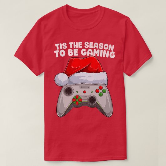 Dies ist die Jahreszeit, um Weihnachts-Video-Gamer T-Shirt (Design vorne)