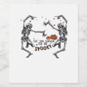 Dies ist die Jahreszeit, um zu verwundern Hallowee Weinetikett (Einzelnes Label)