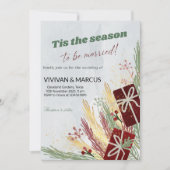 "Dies ist die Jahreszeit Verheiratet zu sein"- Wei Einladung (Vorderseite)
