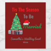 Dies ist die Jahreszeit Verheiratet zu sein Weinetikett (Einzelnes Label)