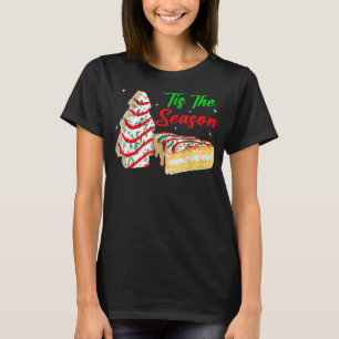 Dies ist die Jahreszeit Weihnachts-Bäume Kuchen De T-Shirt