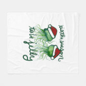 Dies ist die Jahreszeit zu Jelly Funny Jellyfish W Fleecedecke (Vorderseite (Horizontal))